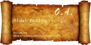 Oldal Attila névjegykártya